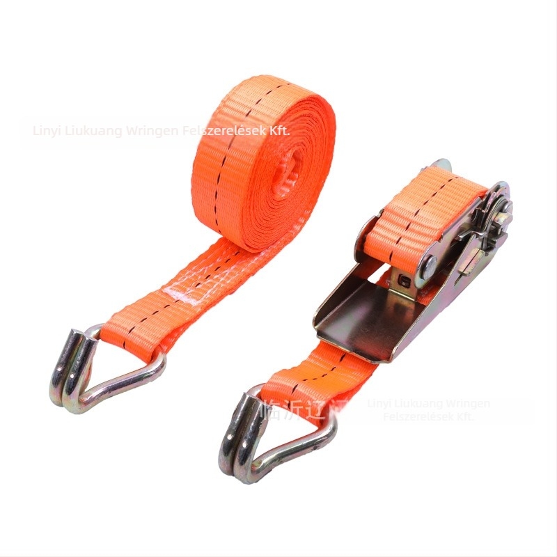 Linbang teherhúzó heveder feszítő, dupla horoggal, megerősített poliészterrel