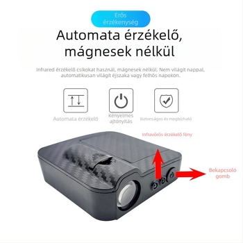 Autóbehívó fény angyalszárnyakkal és vetítéssel (vezeték nélküli, ragasztó rögzítés, 5V, 0,2A, modell Mks-3234)