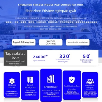 Logóval ellátott reklám egérpad, egyoldalas, csúszásmentes, hőtranszfer nyomtatás, OEM-kompatibilis
