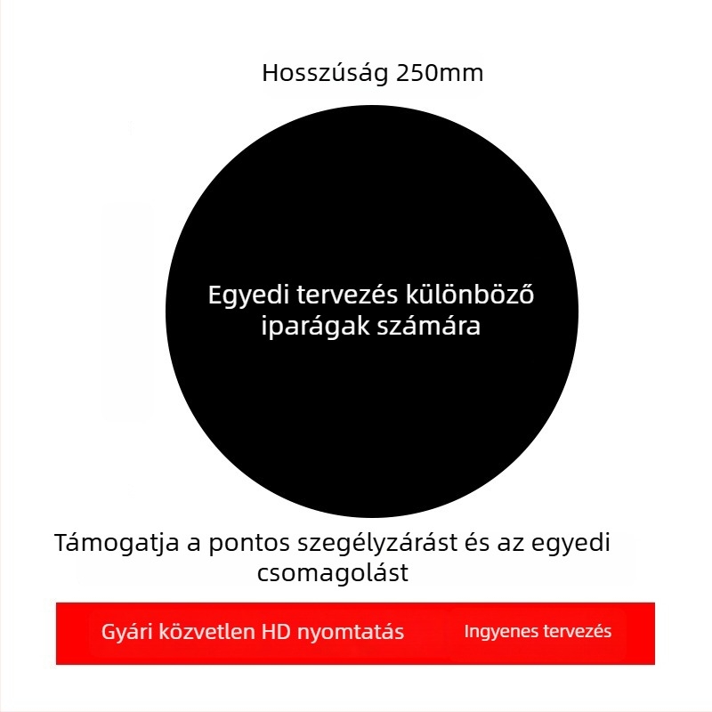 Logóval ellátott reklám egérpad, egyoldalas, csúszásmentes, hőtranszfer nyomtatás, OEM-kompatibilis