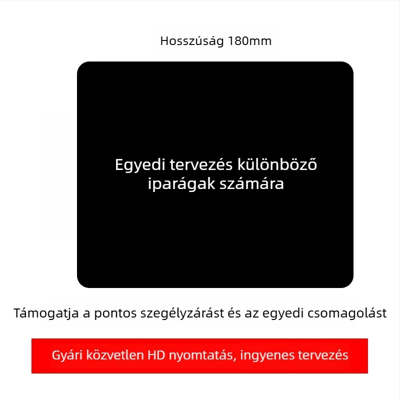 Logóval ellátott reklám egérpad, egyoldalas, csúszásmentes, hőtranszfer nyomtatás, OEM-kompatibilis