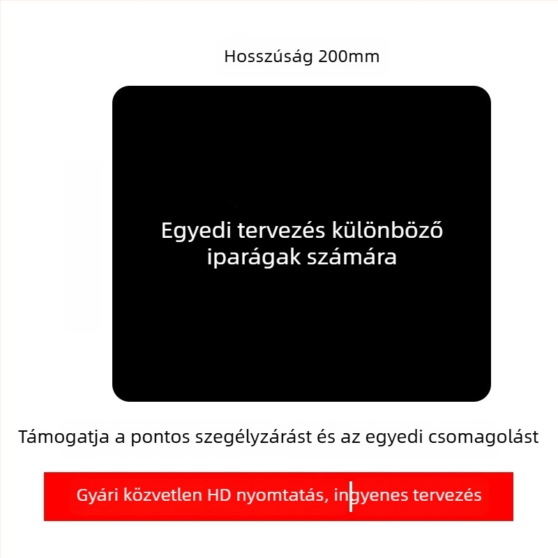 Logóval ellátott reklám egérpad, egyoldalas, csúszásmentes, hőtranszfer nyomtatás, OEM-kompatibilis