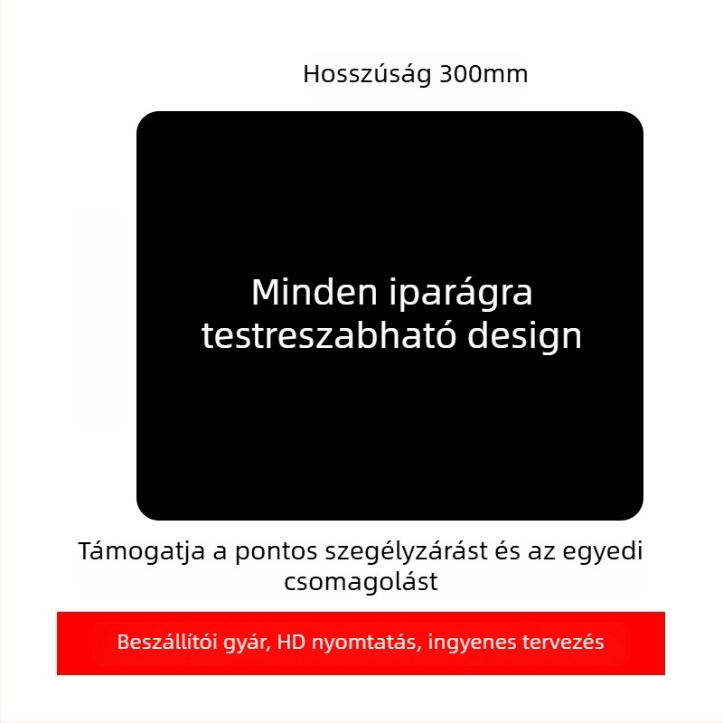 Logóval ellátott reklám egérpad, egyoldalas, csúszásmentes, hőtranszfer nyomtatás, OEM-kompatibilis