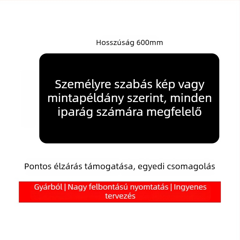 Logóval ellátott reklám egérpad, egyoldalas, csúszásmentes, hőtranszfer nyomtatás, OEM-kompatibilis