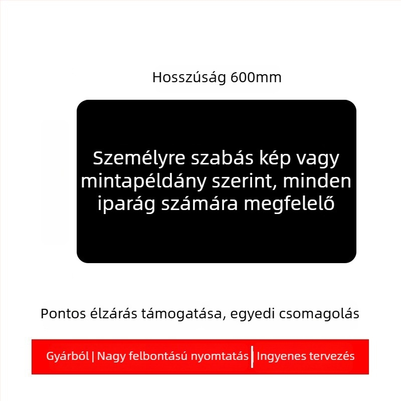 Logóval ellátott reklám egérpad, egyoldalas, csúszásmentes, hőtranszfer nyomtatás, OEM-kompatibilis