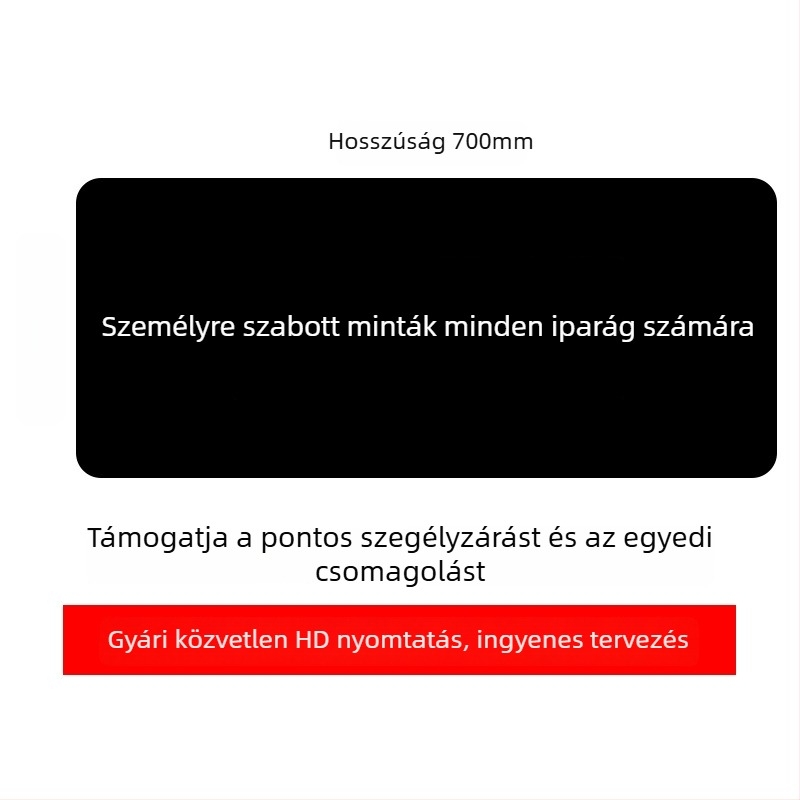 Logóval ellátott reklám egérpad, egyoldalas, csúszásmentes, hőtranszfer nyomtatás, OEM-kompatibilis