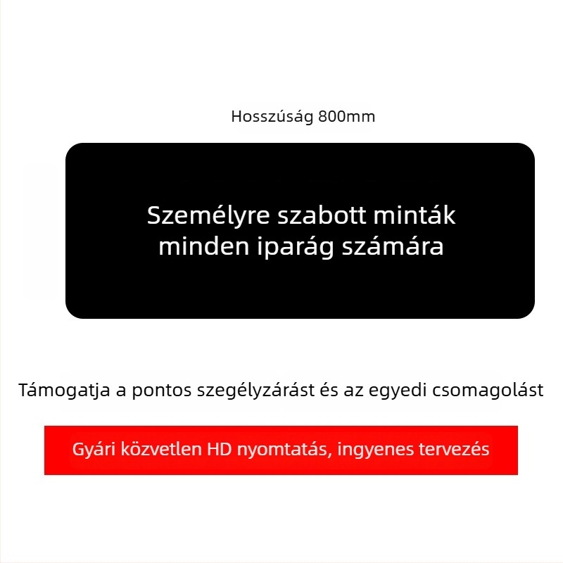 Logóval ellátott reklám egérpad, egyoldalas, csúszásmentes, hőtranszfer nyomtatás, OEM-kompatibilis