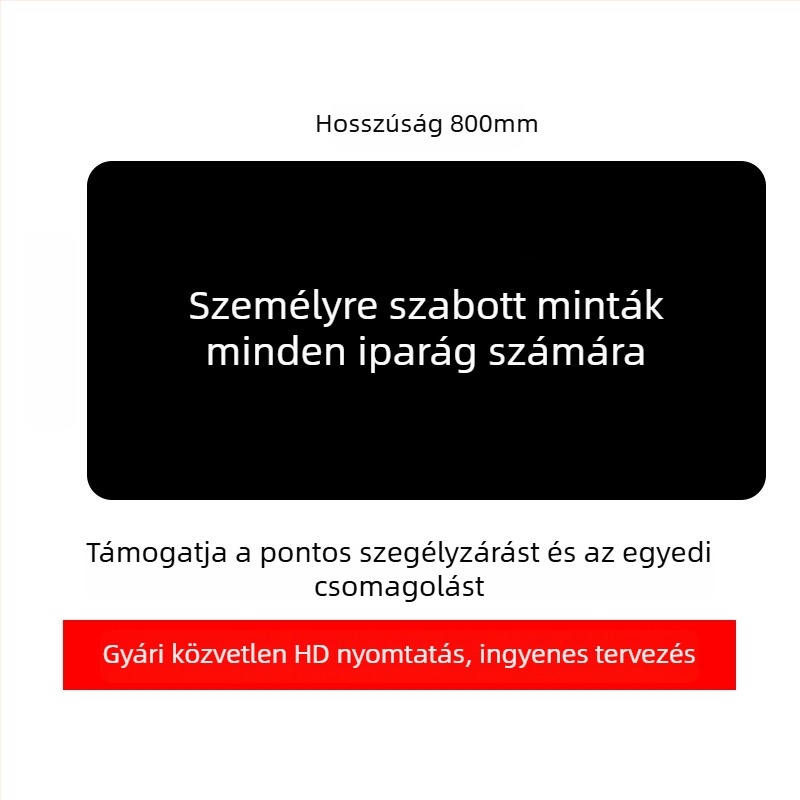 Logóval ellátott reklám egérpad, egyoldalas, csúszásmentes, hőtranszfer nyomtatás, OEM-kompatibilis