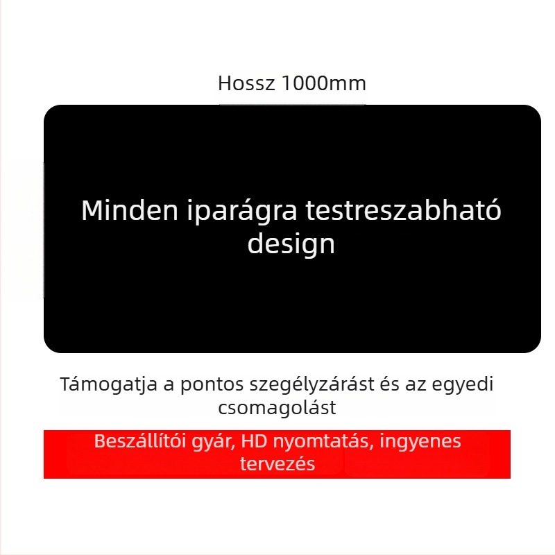 Logóval ellátott reklám egérpad, egyoldalas, csúszásmentes, hőtranszfer nyomtatás, OEM-kompatibilis