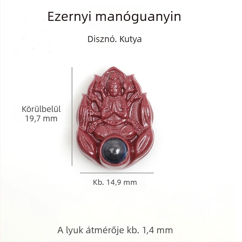 DIY ékszer kiegészítők — cinnabar, kézzel polírozott felület, Hengdan ékszerek, népi stílus, nemes minta