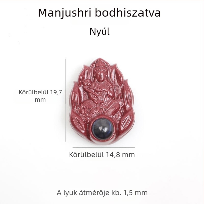 DIY ékszer kiegészítők — cinnabar, kézzel polírozott felület, Hengdan ékszerek, népi stílus, nemes minta