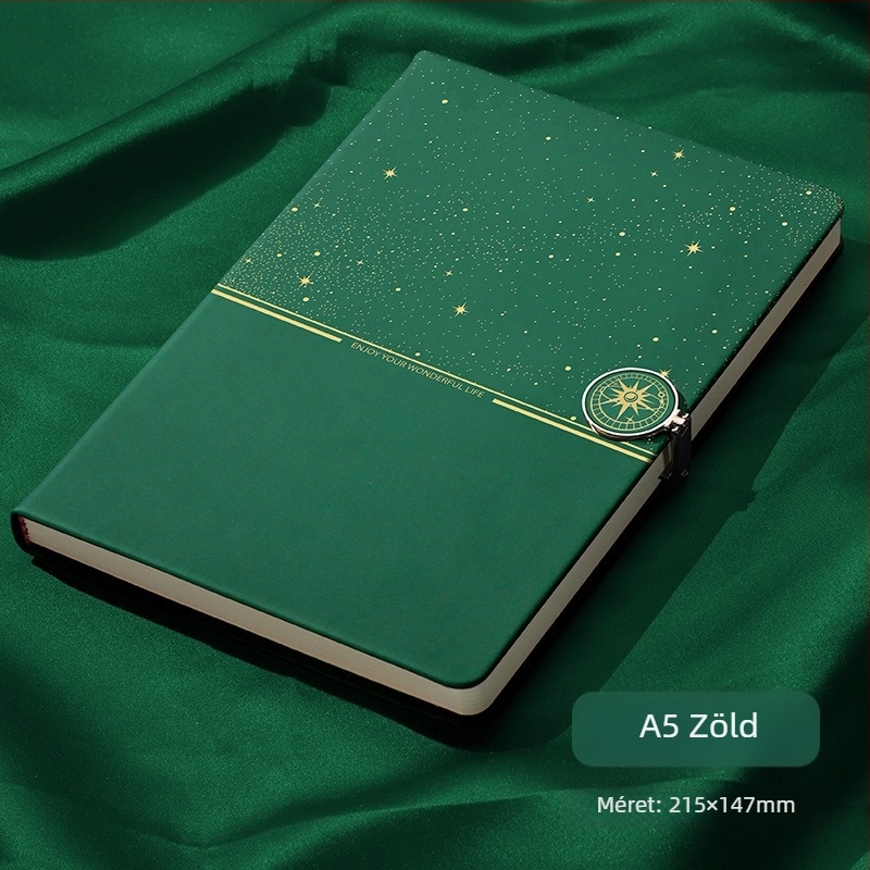Hancheng Csillagos ég notesz műbőr borítóval, drótos kötés, Dowling papír, 80 g/m2, 200–300 oldal, üzleti iroda stílus