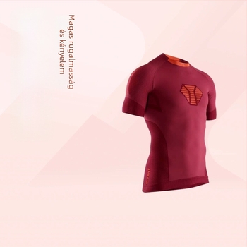 Férfi seamless sportos szett rövid ujjú, gyorsan száradó anyag, memóriás szövet, nedvességelvezető, alkalmas edzésre, futásra és kerékpározásra