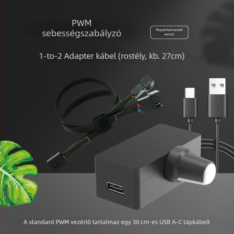 Notebook hűtő radiátor szabályozható ventilátorral