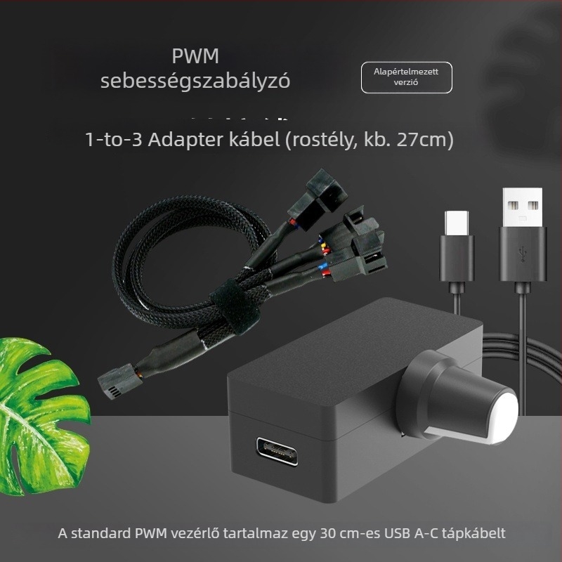 Notebook hűtő radiátor szabályozható ventilátorral