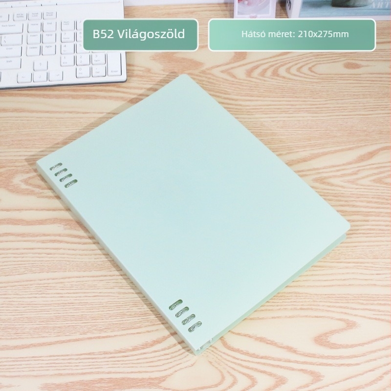 Spirál kötésű, levehető belső maggal notesz, 60 lap, 8 lyuk, modell 0125