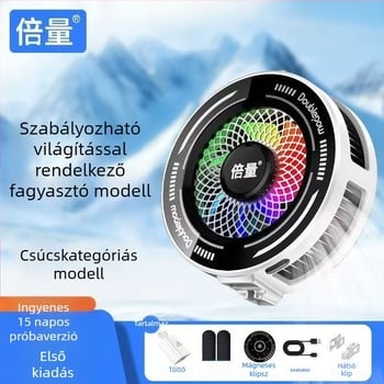 Tl03 telefonhűtő mágneses hátsó klipe, félvezető technológiával, digitális kijelzővel, AI hőmérséklet-szabályozással, 15W