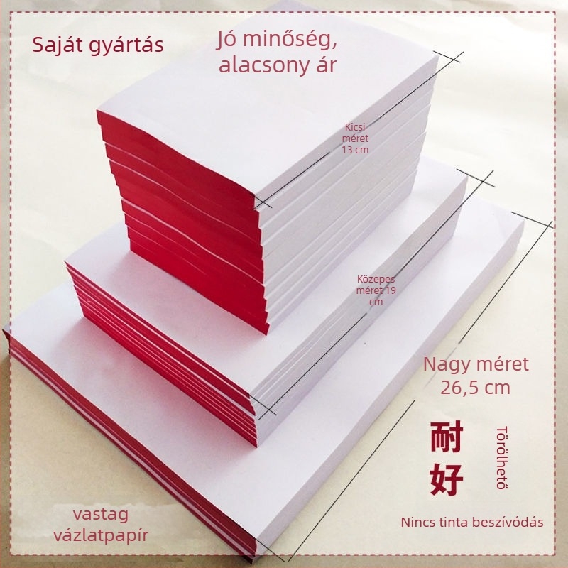 Vastagított üres vázlat- és jegyzetpapír, kézzel téphető jegyzetekkel. Stílus: Egyéb; Importált: Nem; Ajándék: Nem; IP engedélyezve: Nem