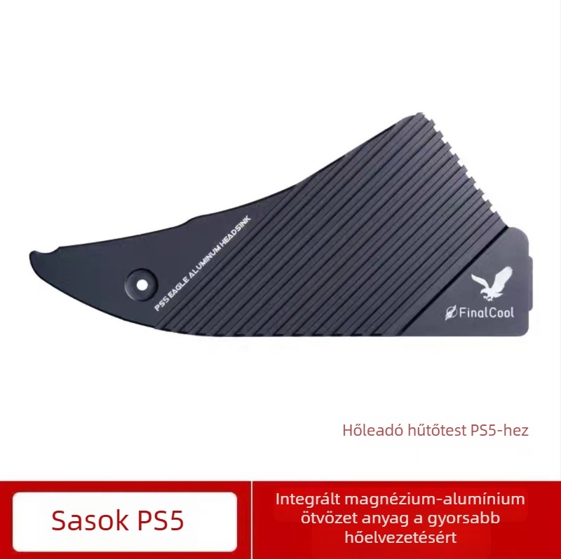 PS5 M.2 alumínium hűtő 1 hőcsővel — hangtalan SSD-hűtés