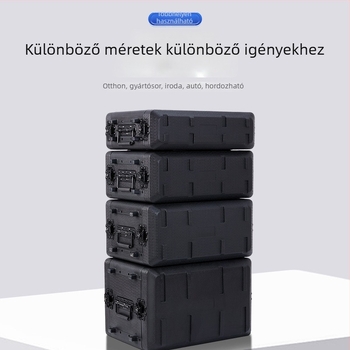 PE műanyag hordozható repülőgép-készlet AV berendezésekhez – 4U mikrofon-vevő, 6U váz, ABS tok