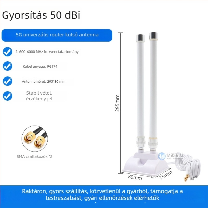 5G-s router antenna CPE Pro-hoz TS9 csatlakozóval és külső hosszabbító kábel