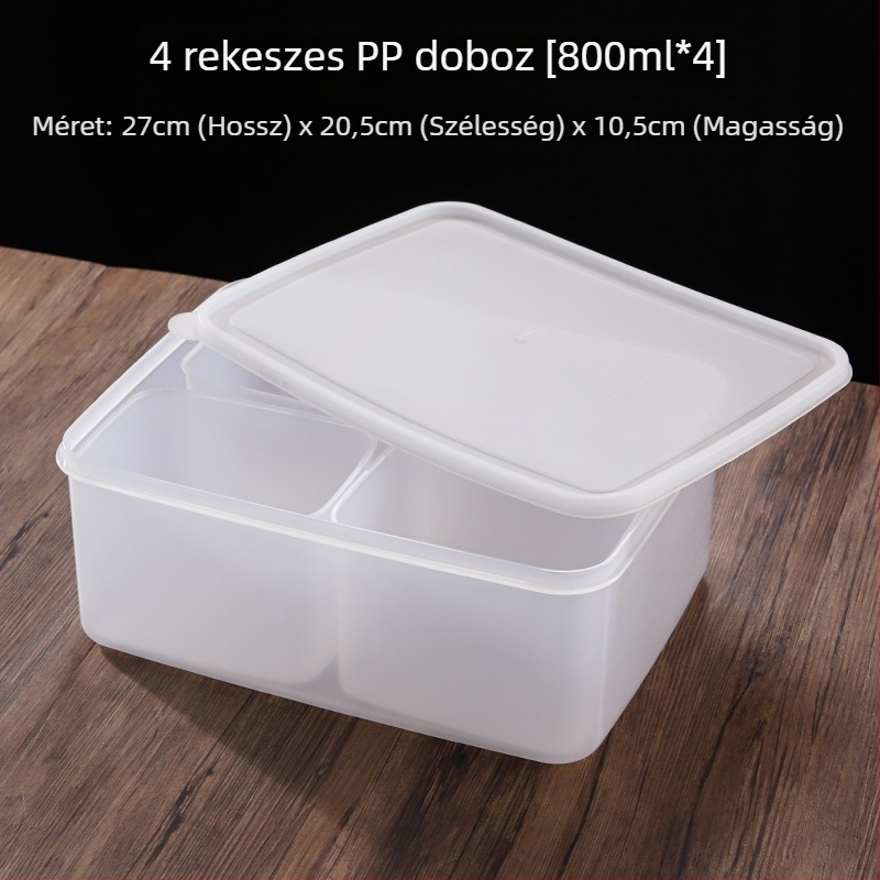 Kerámia négyszögletes fűszerdoboz, hat rekesz, kereskedelmi használatra