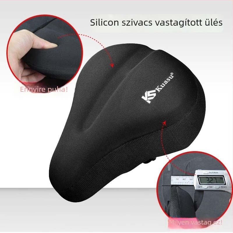 Kerékpárnyeregfedél, szilikon és hab anyagból, modell JDZDT, Kuasuodt / Cross Speed Sports márka, standard kerékpárhoz