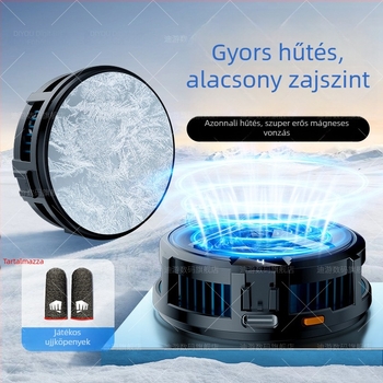 X18N mobiltelefon hűtőfélvezető hűtéssel és mágneses hátsó klippel – súly 50 g, teljesítmény 20 W, anyag PC