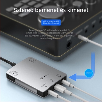 KY-Y315S Type-C sztereó audio adapter Apple, Huawei, Xiaomi és Samsung készülékekhez