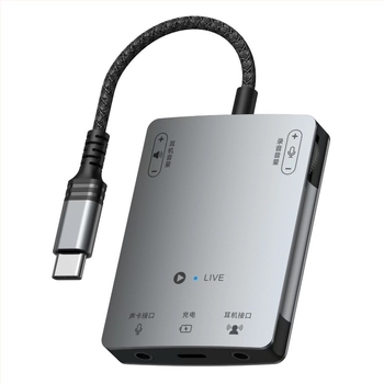 KY-Y315S Type-C sztereó audio adapter Apple, Huawei, Xiaomi és Samsung készülékekhez