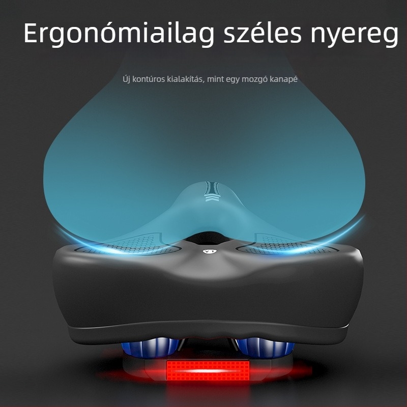 SAIQI kerékpárnyereg 188; vastagított szilikon párna; hab + szilikon; standard kerékpárokhoz