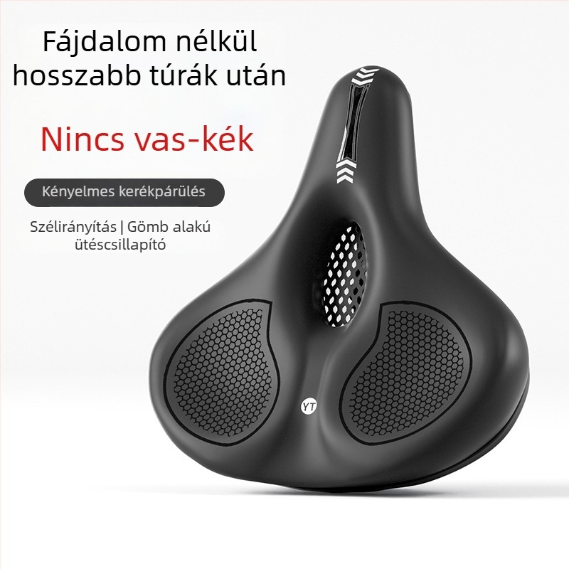 SAIQI kerékpárnyereg 188; vastagított szilikon párna; hab + szilikon; standard kerékpárokhoz
