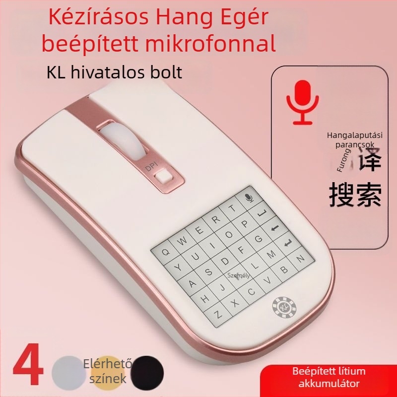 AI hang-alapú egér kézírás bevitelével, hangvezérlés, karakterfelismerés, fordítás, vezeték nélküli írópad