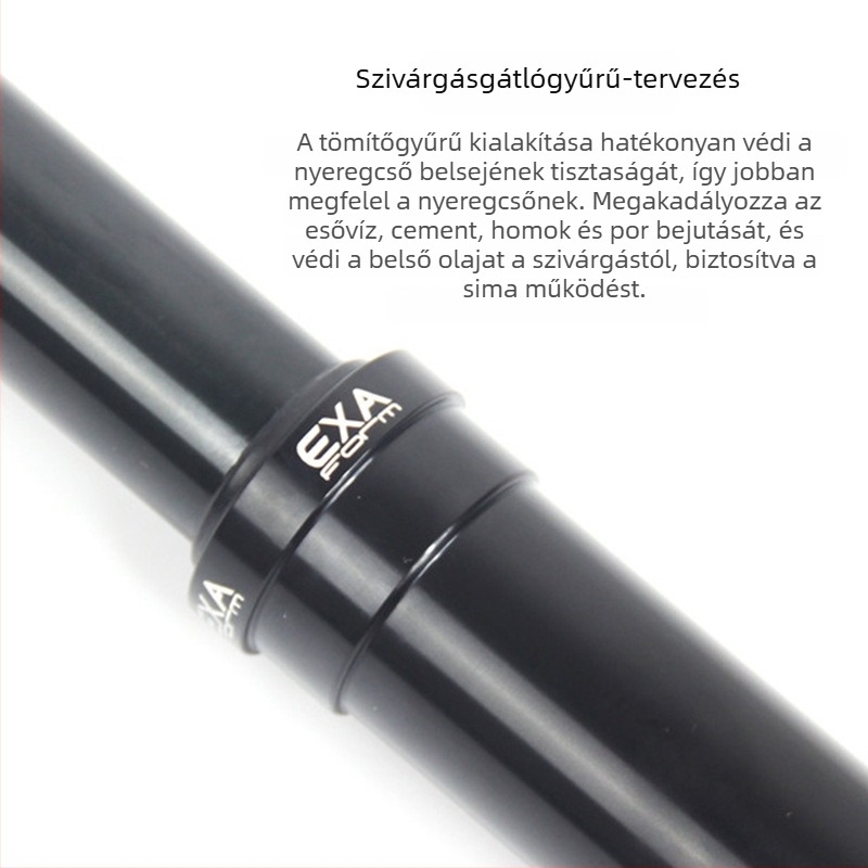 Exaform 860i kerékpárnyereg csillapító felfüggesztéssel, belső kábelvezetés, ötvözet, mountain bike-hoz