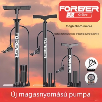 Magasnyomású kézi pumpa kerékpárhoz, elektromos kerékpárhoz, motorkerékpárhoz, autóhoz, háztartási használatra és kosárlabdához – többfunkciós