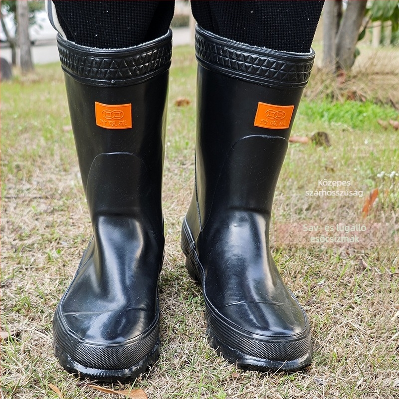 Double Money magas gumicsizmák ipari és bányászati használatra – vízálló, csúszásmentes, kopásálló, sav- és lúgálló