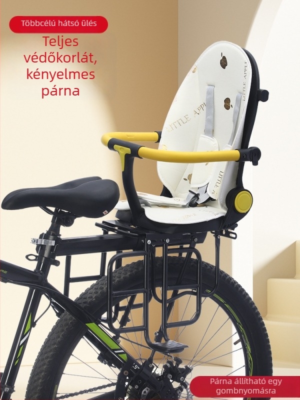 Kai bu 025 acélból készült hátsó gyerekülés kerékpárokhoz, normál kerékpárokhoz