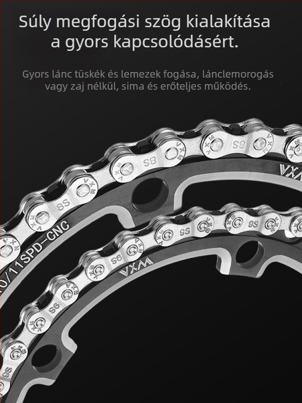 Hegyi és országúti kerékpárlánc, 8 sebesség, Szakasz 116, Lépés 7.2, Szénacél