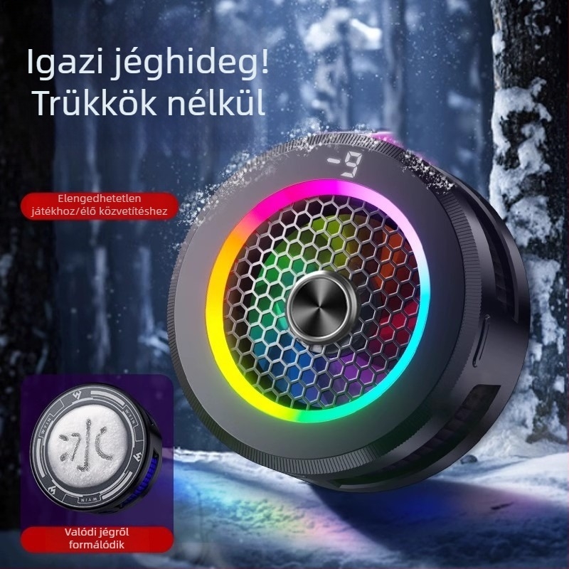 AL19 mobiltelefon félvezető hűtő, 15W, USB-C, ABS+alumíniumötvözet, 69,2 g