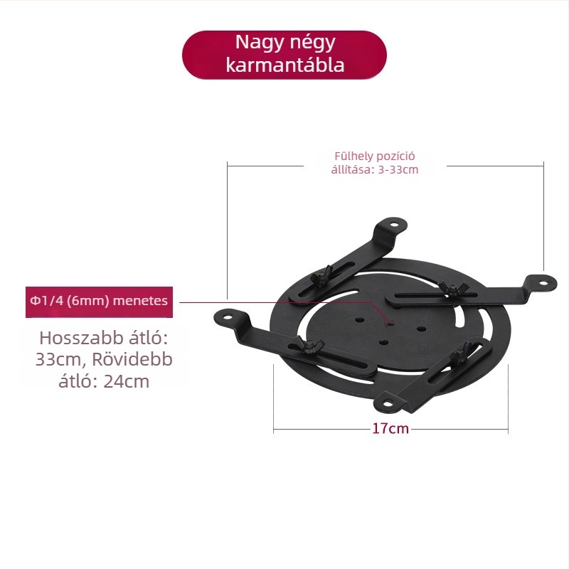 Projektor trípod kiegészítő – vasból készült, teherbírás 5 kg, 1 szekciós oszlop, tömeg 500 g