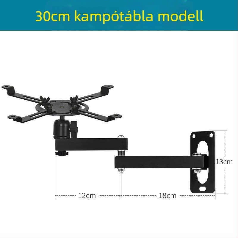 Projektor trípod kiegészítő – vasból készült, teherbírás 5 kg, 1 szekciós oszlop, tömeg 500 g