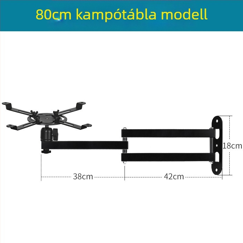 Projektor trípod kiegészítő – vasból készült, teherbírás 5 kg, 1 szekciós oszlop, tömeg 500 g