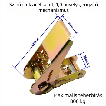 Kétkampós szorító kötőhevederekhez, S horoggal, LC425 modell, Márka Other