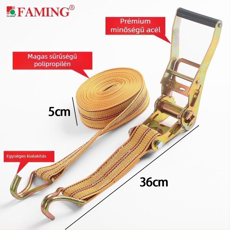 Polipropilén csatos heveder, 2 tonnás teherbírás, modell Polypropylene 5cmX10