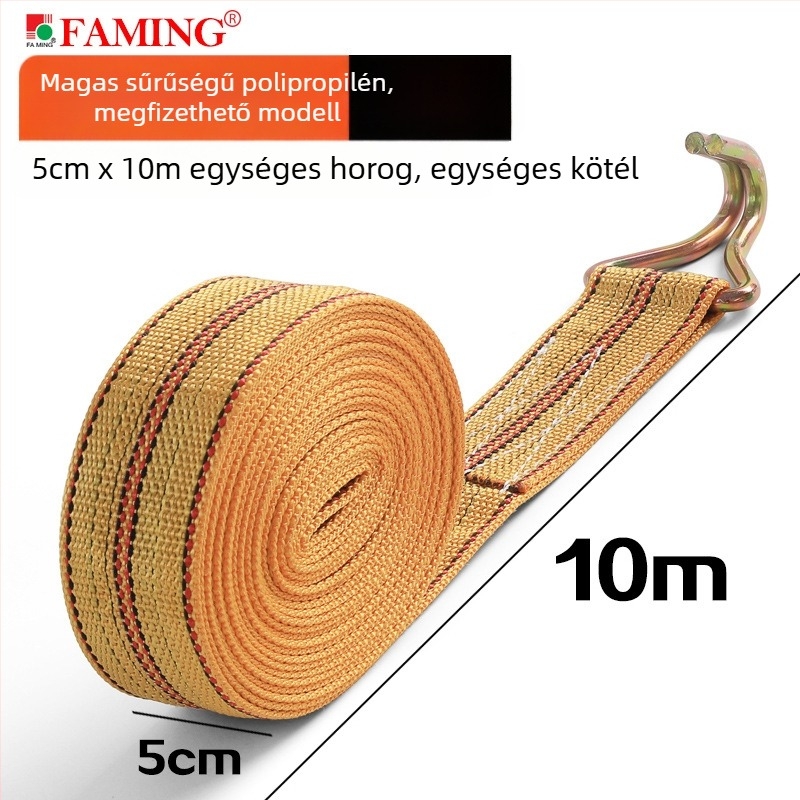 Polipropilén csatos heveder, 2 tonnás teherbírás, modell Polypropylene 5cmX10