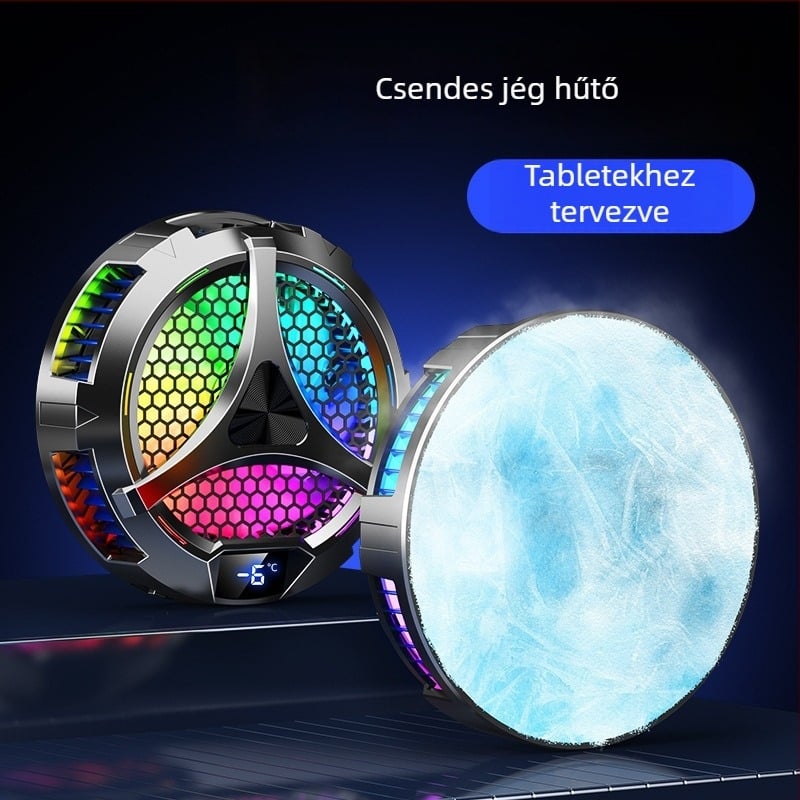 X42 tablet hűtőbordás tartó USB-C interfésszel, ABS anyag, tömeg 257 g, tabletekhez