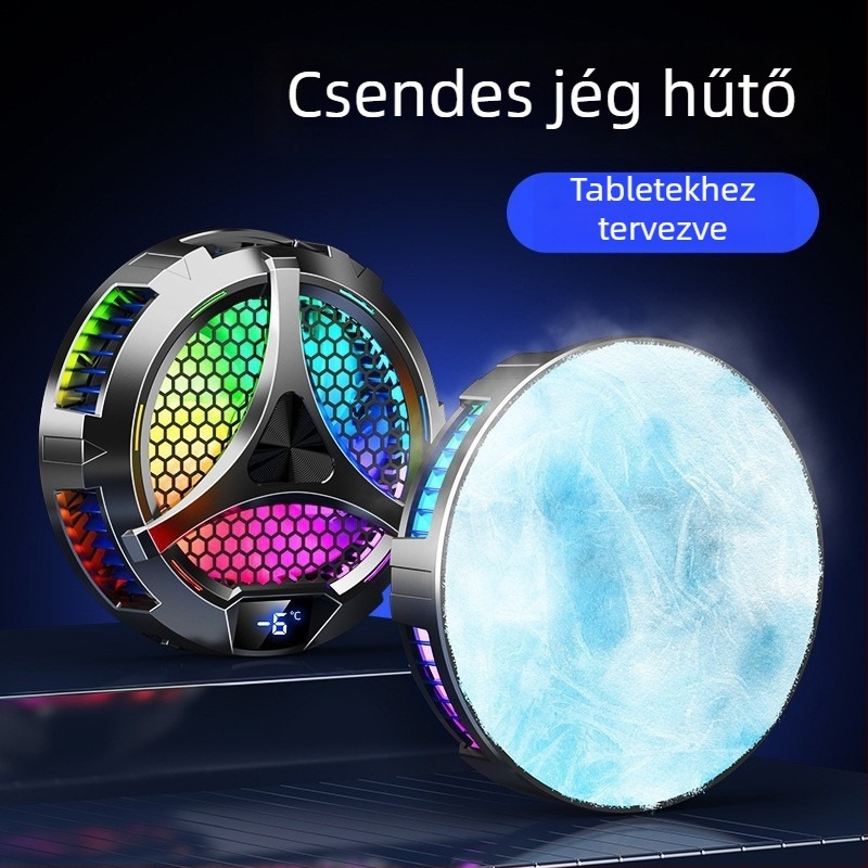 X42 tablet hűtőbordás tartó USB-C interfésszel, ABS anyag, tömeg 257 g, tabletekhez