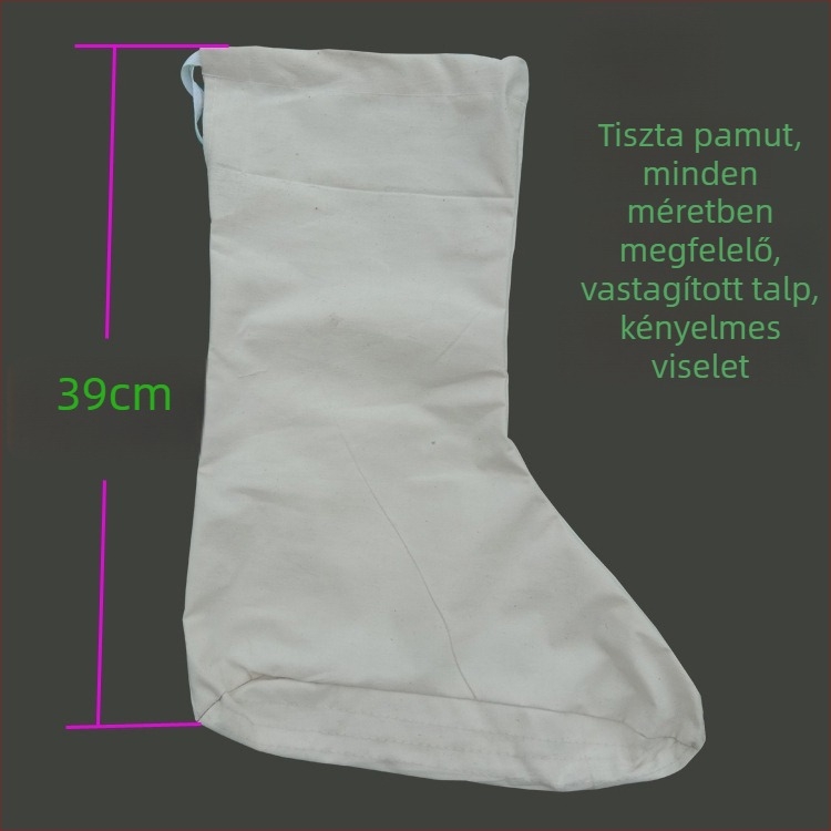 Bányász pamut zokni fleece béléssel a sárcsizmákhoz, magas szár, nedvességelvezetés, ipari és bányászati hideg tárolási felhasználás