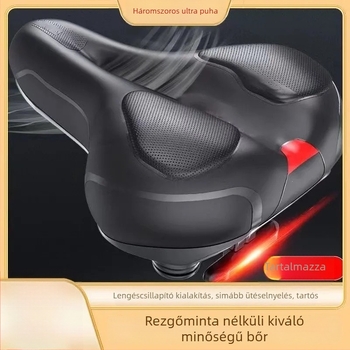 Kerékpárnyereg - vastagított puha párna, szellőző és lélegző, ütéscsillapító szilikon ülőfelület, kompatibilis standard kerékpárokkal, testreszabható feldolgozás