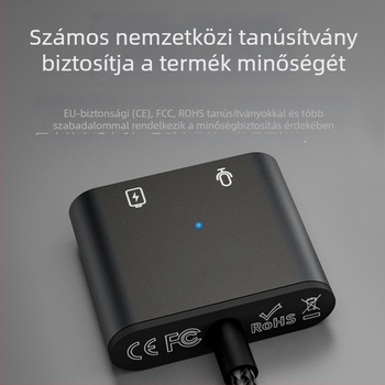 Type-C hangadapter 3,5 mm jackkal, 2-in-1 fejhallgató csatlakozó, Android-kompatibilitás, U-Shield, 60W
